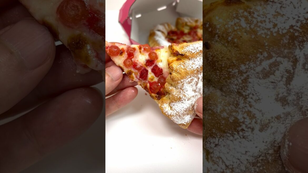 Sakura Strawberry and Tapioca Boba Pizza Domino's Pizza Japan #shorts