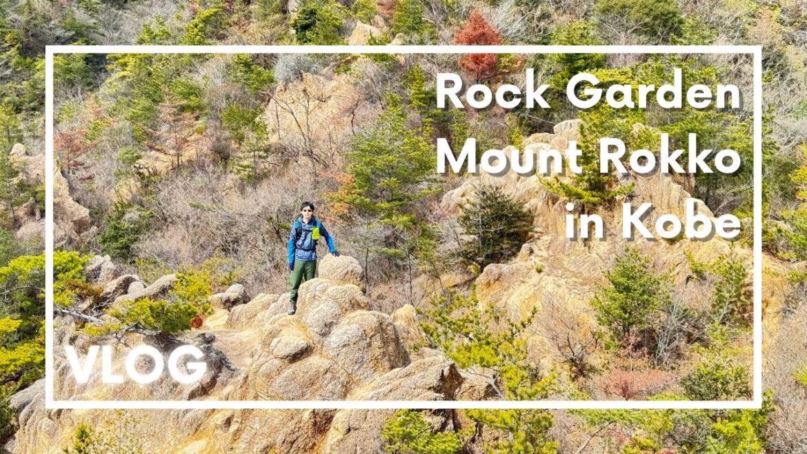 Mount Rokko Rock Garden Kobe hiking, travel vlog day in my life in Japan