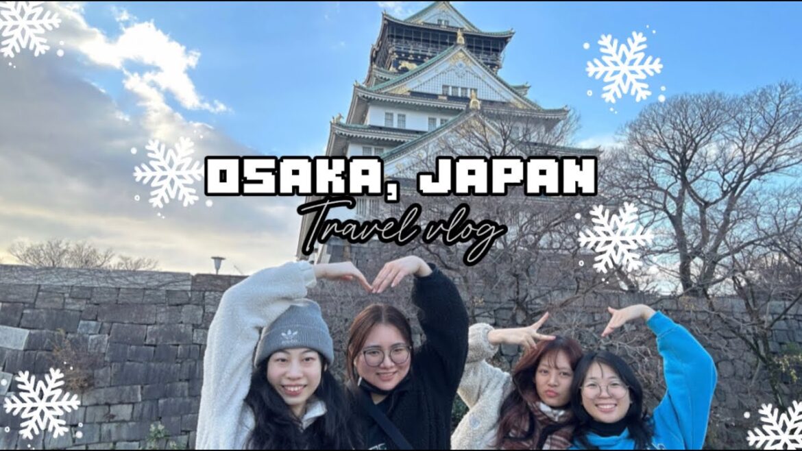 First winter in Japan⎥Osaka Castle, Solaniwa Onsens⎥Japan Travel Vlog