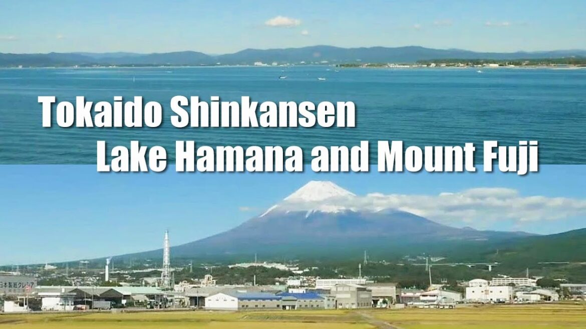 Tokaido Shinkansen, Japan – Lake Hamana and Mount Fuji Tokaido Shinkansen, Japan - Lake Hamana and Mount Fuji