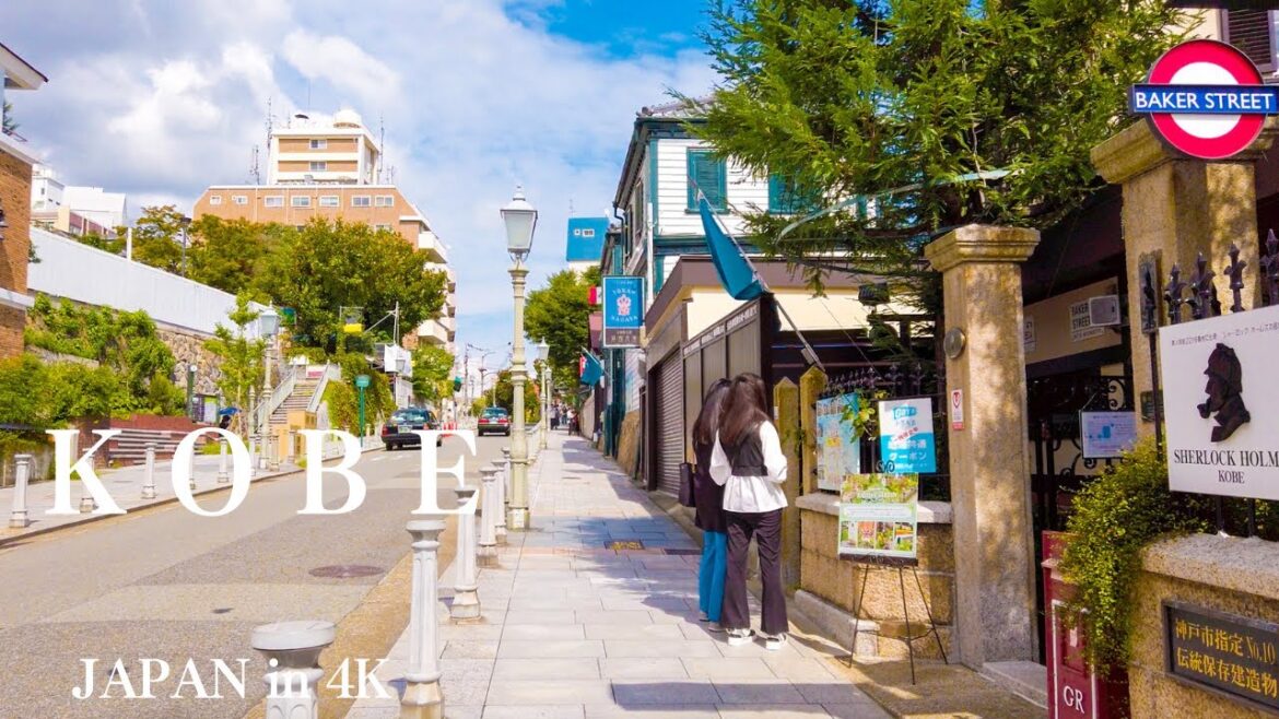 🇯🇵Japan Walking Tour -  Kitano Ijinkan-Gai in Kobe (北野異人館街, 神戸) | 4K
