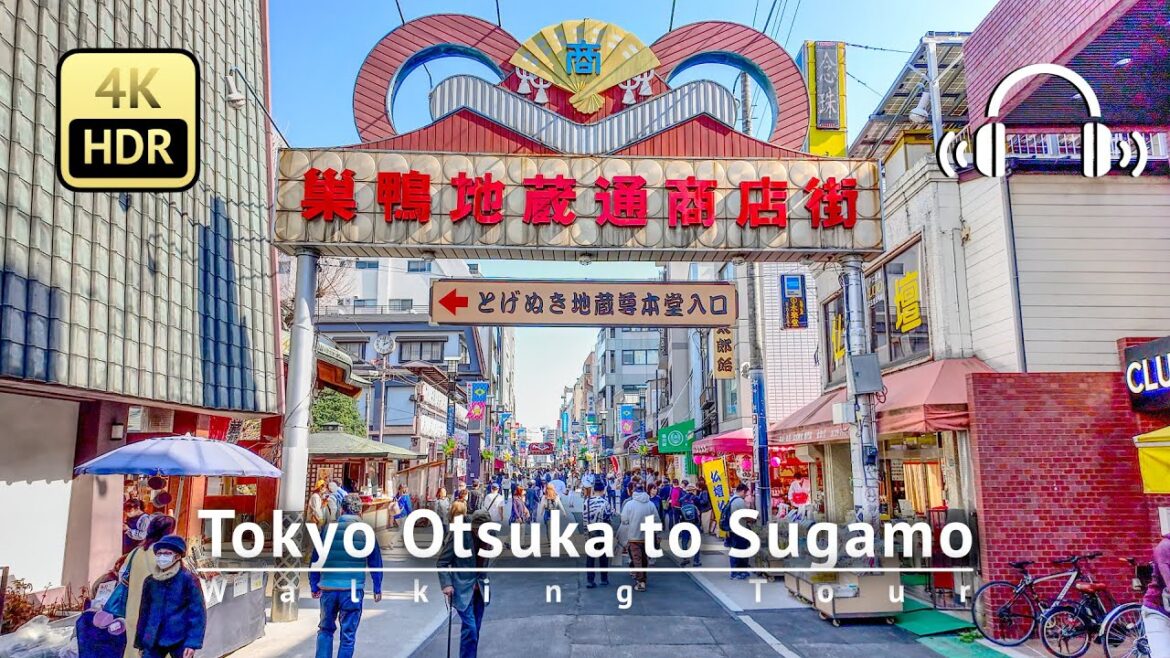Japan - Tokyo Otsuka to Sugamo Walking Tour [4K/HDR/Binaural]