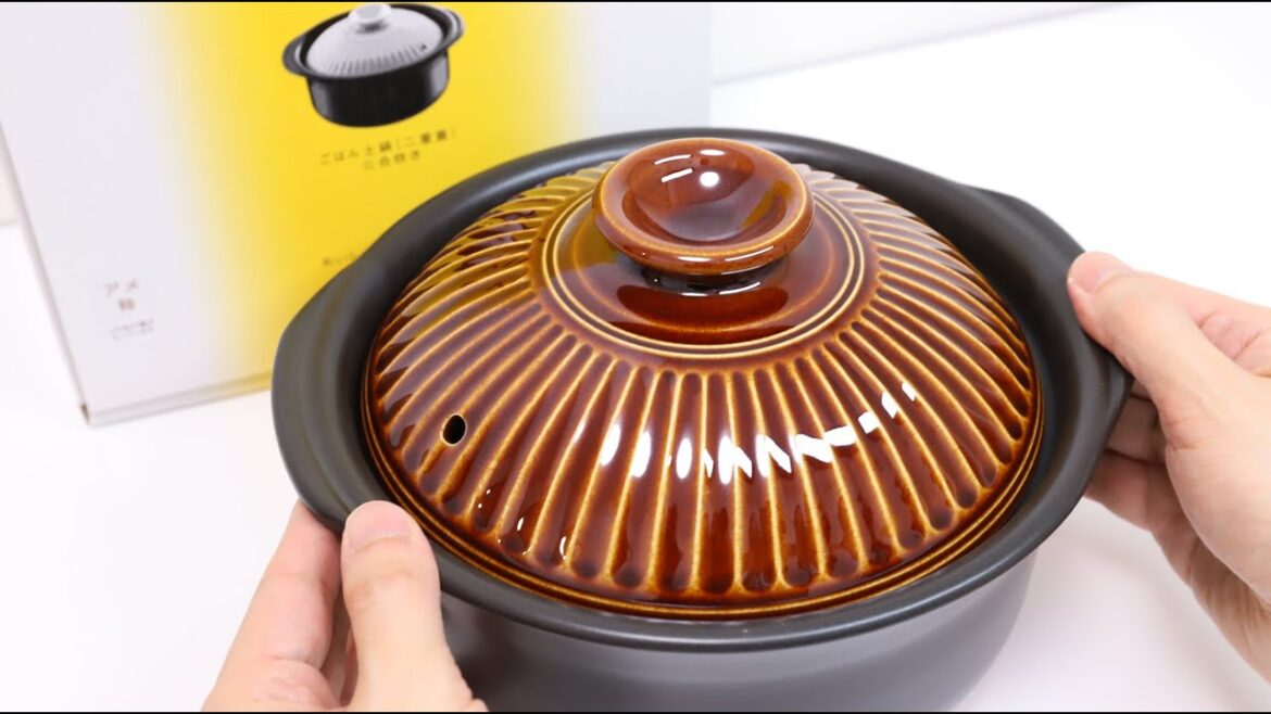 Japanese Donabe Rice Cooker and Freeze Dried Stewed Hamburger Steak