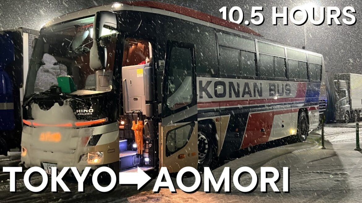 Japan's Overnight Bus from Tokyo to Aomori / 10.5 Hours