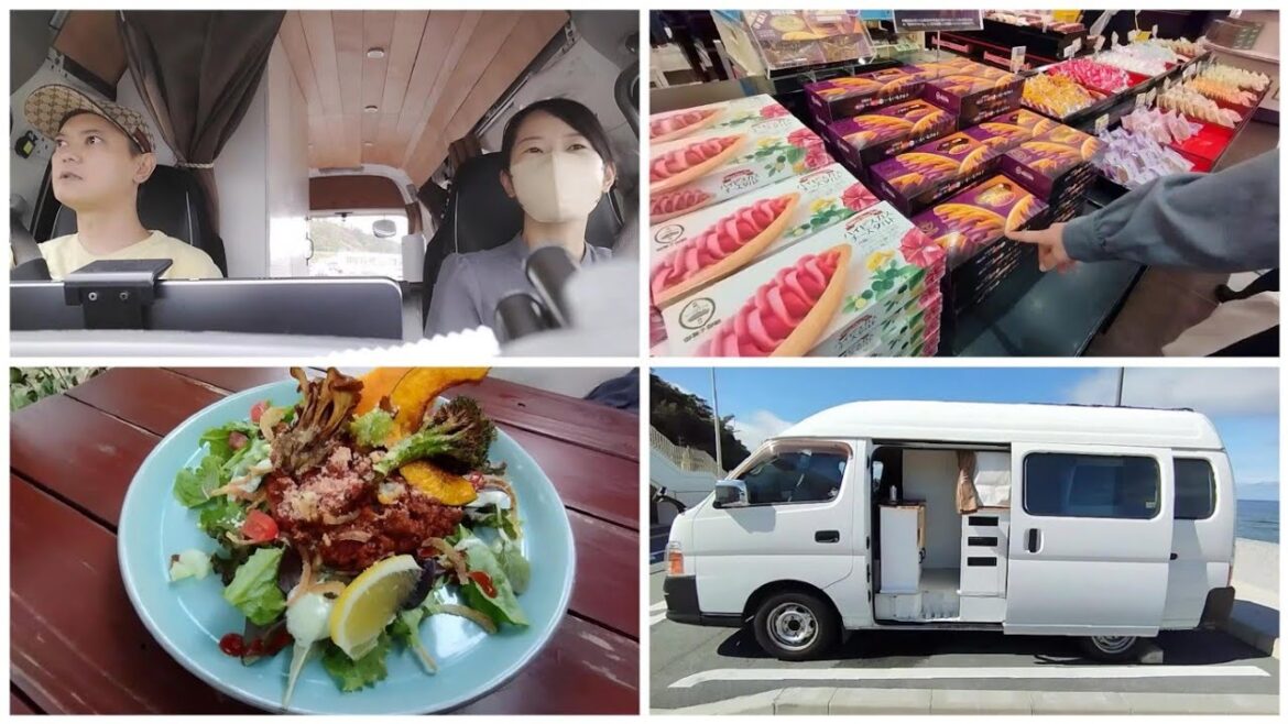 【車中泊】40代2人がDIY途中のキャンピングカーで3泊車中泊/(3日目)/豪華なタコライス/八重岳の桜/人気のお土産店/沖縄/名護/本部町 【車中泊】40代2人がDIY途中のキャンピングカーで3泊車中泊/(3日目)/豪華なタコライス/八重岳の桜/人気のお土産店/沖縄/名護/本部町