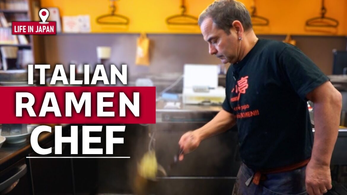 Daily life of an Italian who works as the owner of a ramen restaurant in Japan