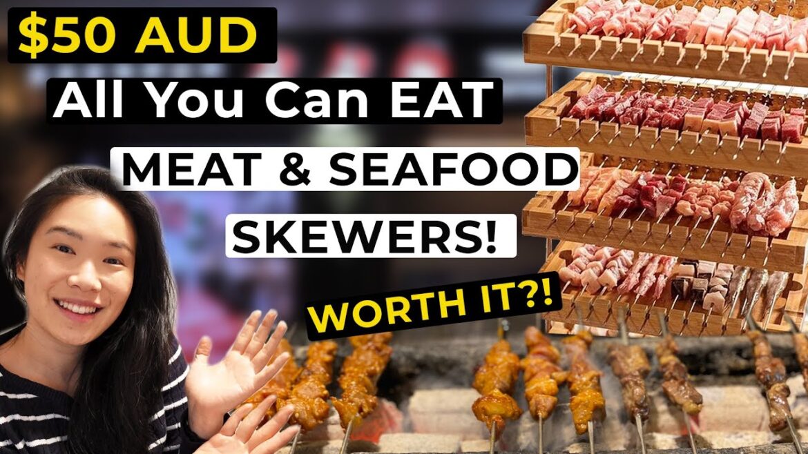 $50 AUD All You Can Eat MEAT & SEAFOOD SKEWERS! Chinese BBQ Restaurant – Worth It? | Sydney Vlog $50 AUD All You Can Eat MEAT & SEAFOOD SKEWERS! Chinese BBQ Restaurant - Worth It? | Sydney Vlog