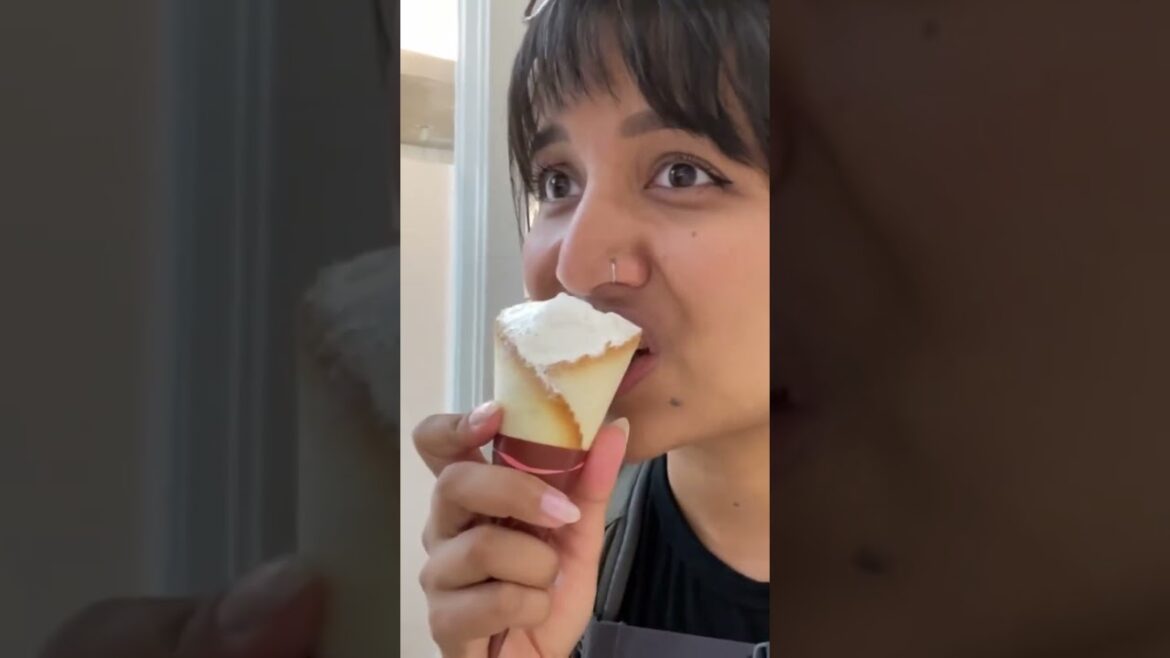 Finally trying Cremia ice cream in Osaka, Japan! #foodie #japan #travel