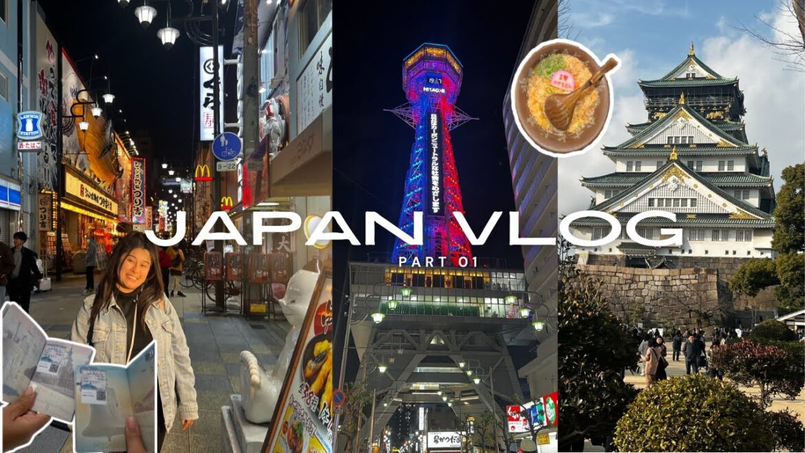 My FIRST TIME IN JAPAN!! | lost my iPad + Dotonbori + Osaka Castle