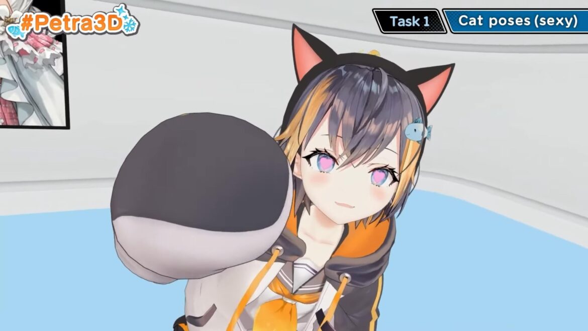 Here's a cute 3D cat Peto to bless your day