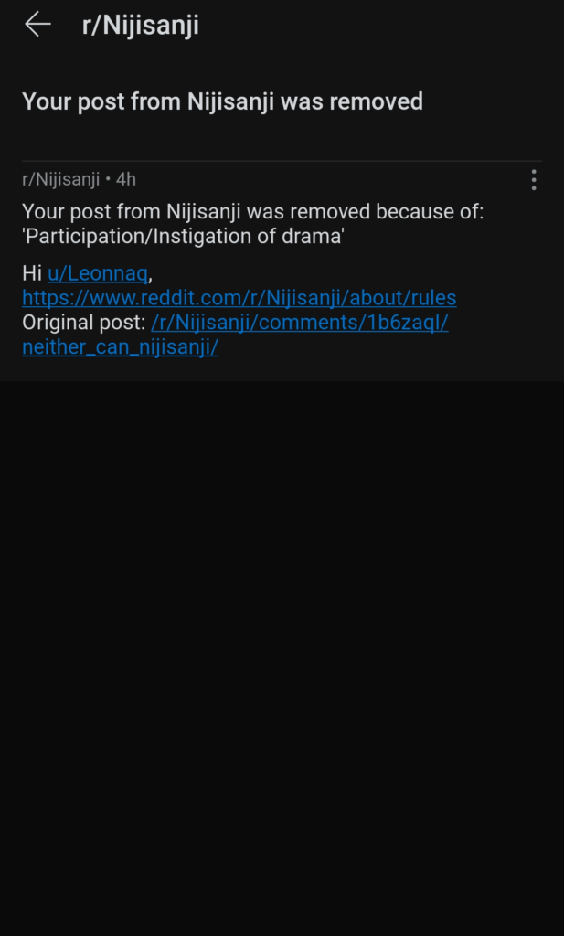 Mods finally decided to wake up i see