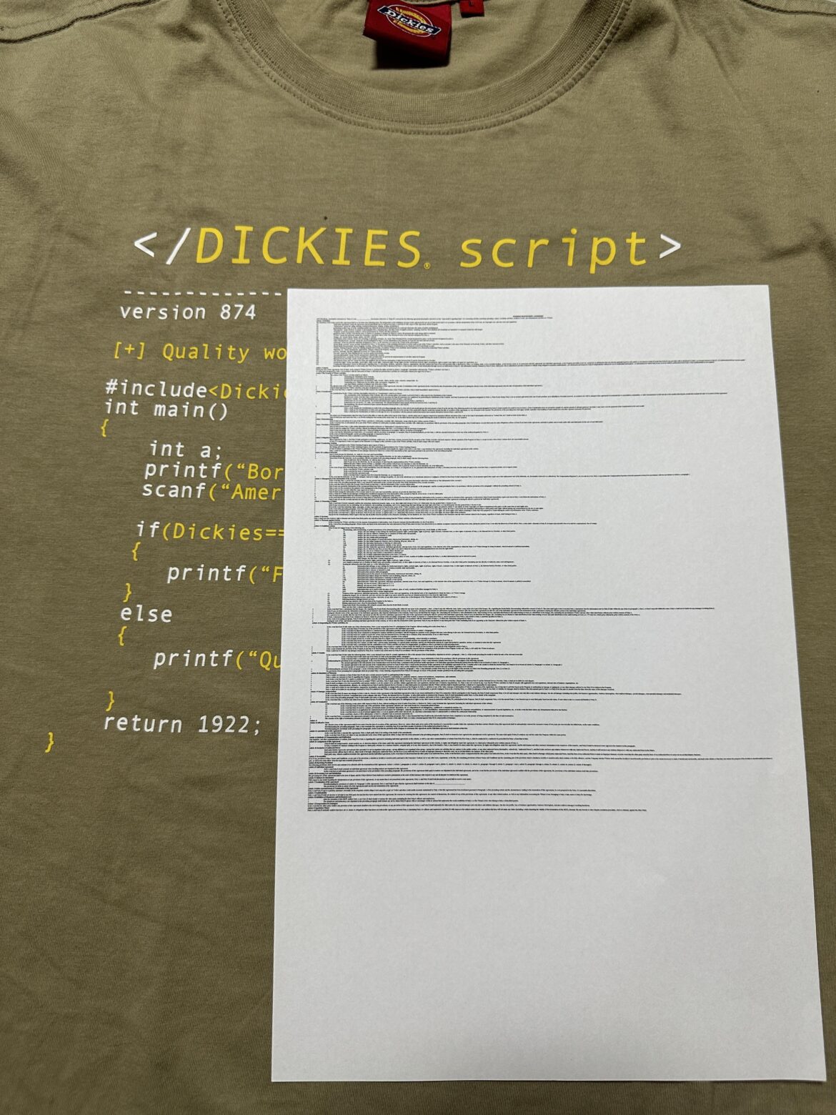 You can fit the leaked contract on a single piece of paper