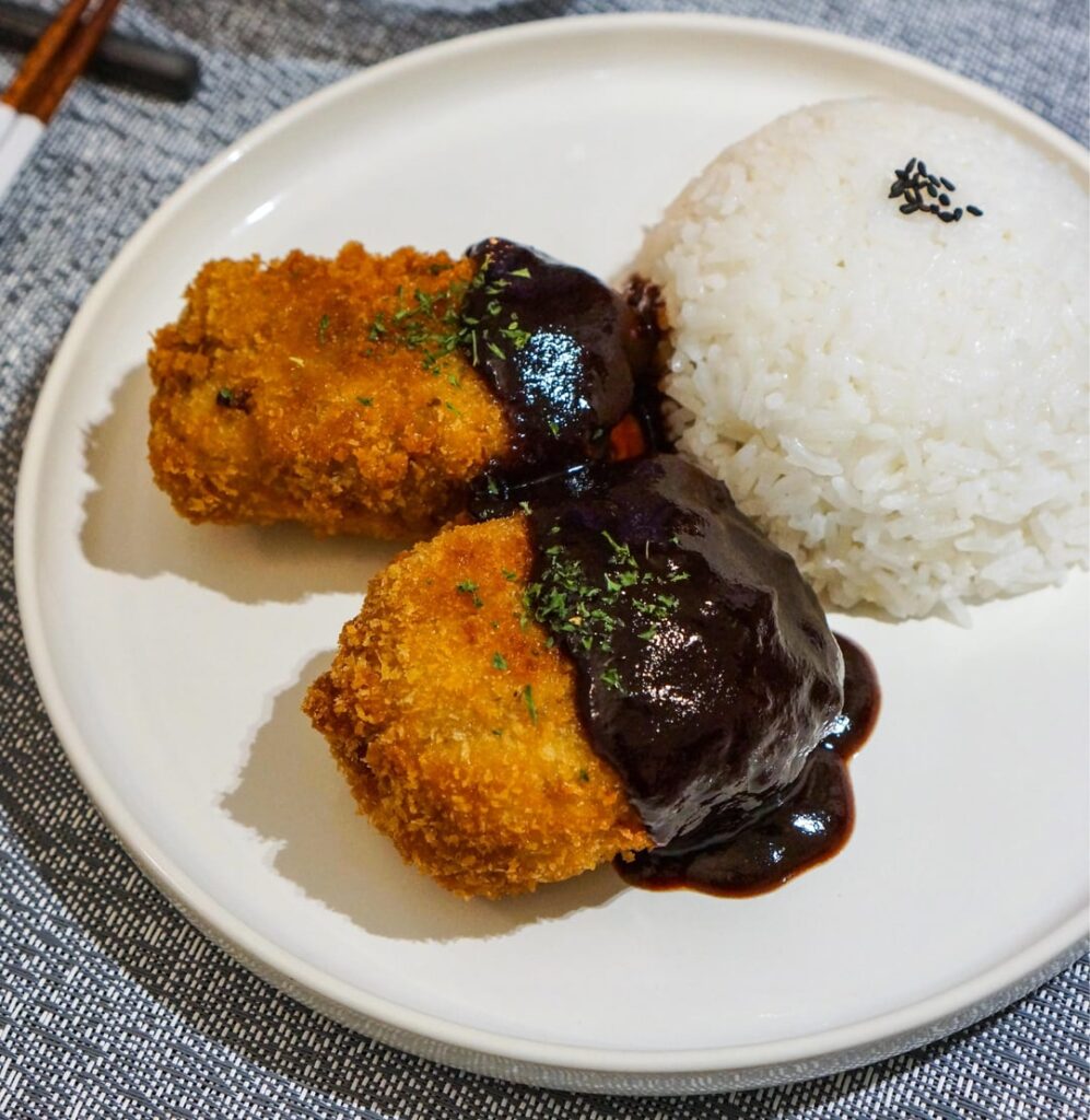 I made Chicken Cheese Katsu⚡️