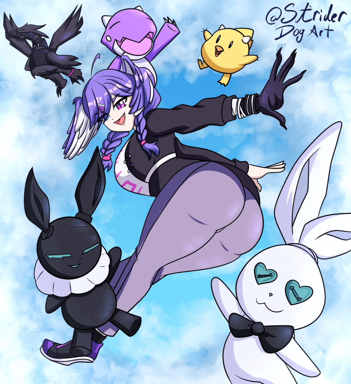 Fly High funny dragon gal