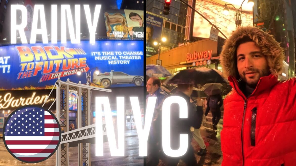 A RAINY DAY IN NEW YORK - Places to visit NYC, USA🇺🇸
