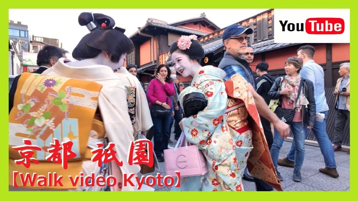 【速報版/都をどり/祇園甲部/舞妓】 外国人観光客で超にぎわう都をどり🌸初日の祇園を散歩😺🎍美しい舞妓さんと芸妓さんたちに出会いました🎵😊 at 4 pm 2024 KYOTO JAPAN No79