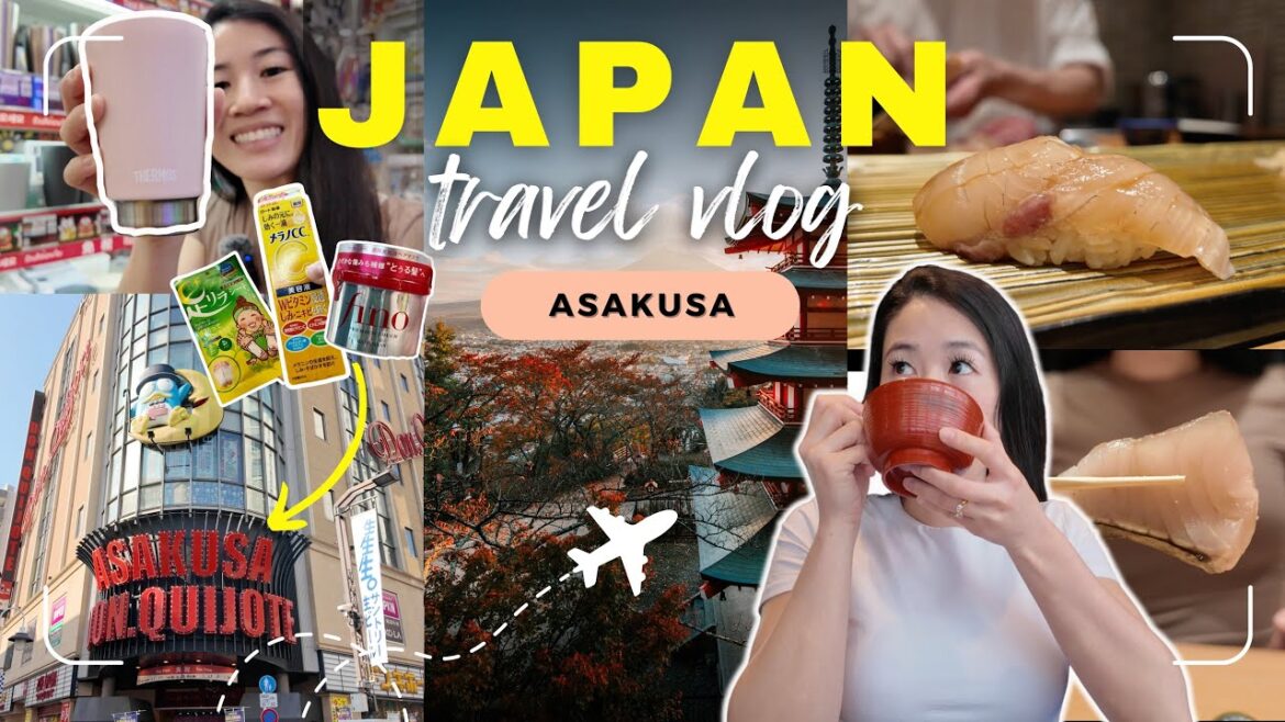 Japan Travel Vlog (*Asakusa, *Omakase, *Don Quijote shopping haul!)