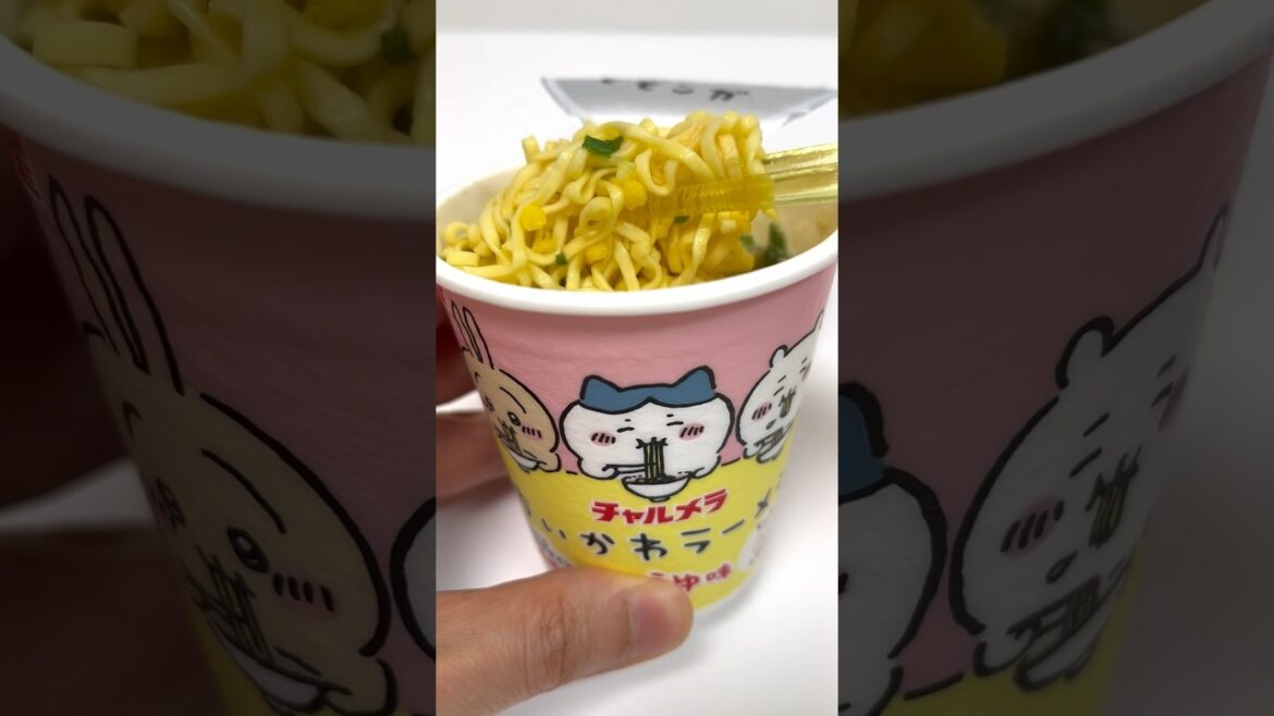 Chiikawa Mini Cup Ramen Noodles #shorts