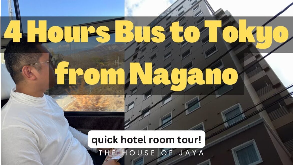 Nagano to Tokyo by Bus 2024 + Toyoko Inn Asakusa Hotel Tour