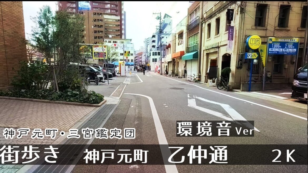 【環境音ver】 神戸元町・乙仲通 街歩き散歩２K　GoProHero11　Walk in  Kobe Motomachi OtunakaStreet.　Japan