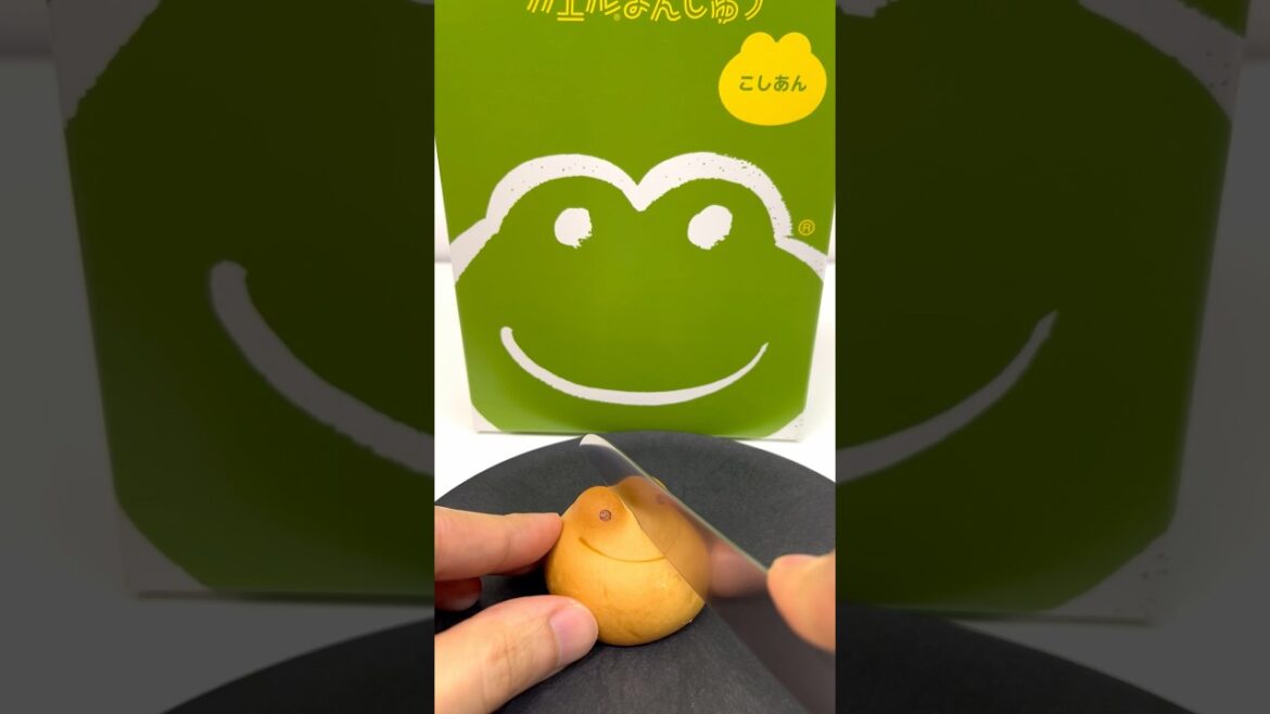 Frog Manju Japanese Traditional Sweets Wagashi #shorts