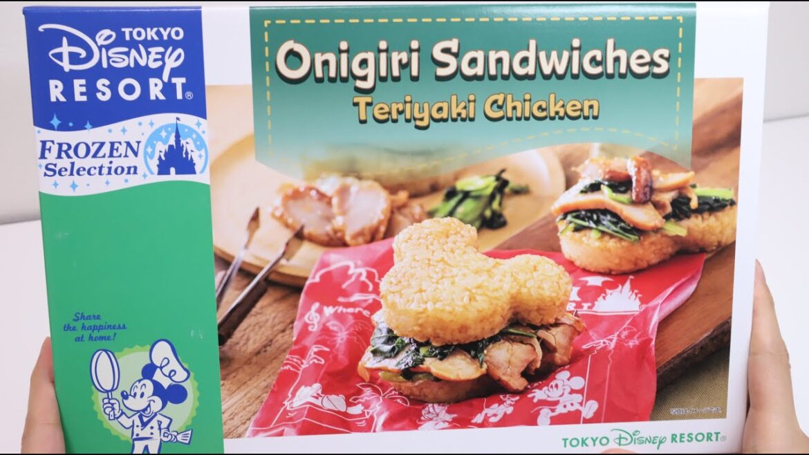 DIY Micky Onigiri Sandwiches Teriyaki Chicken Tokyo Disneyland Souvenir Disney Frozen Food