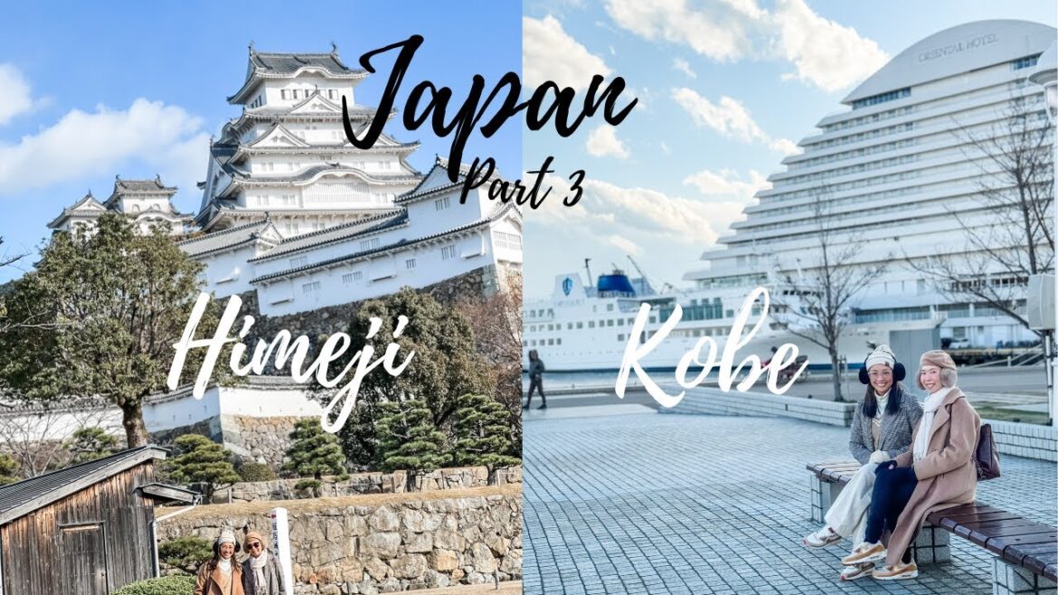 JAPAN DIARIES | DAY TRIP TO HIMEJI & KOBE from Kyoto (Himeji Castle,  Kobe beef, Harborland)