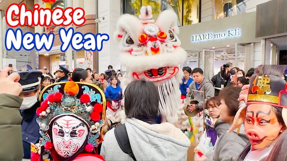 Chinese Lion Dance Festival in Chinatown, Japan's No.1 Place to Visit in Kobe | 春节祭, 舞狮