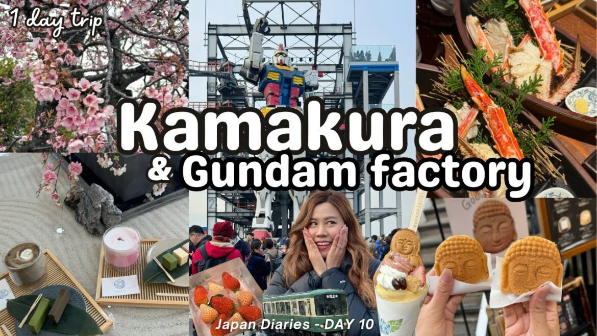 Japan Diaries 2024 🇯🇵 Day 10 - Kamakura, Gundam Factory, Kani Douraku