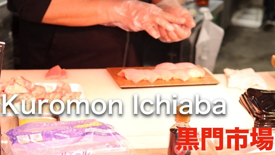 Daily life at Kuromon Market in Osaka -4K Japan travel video-