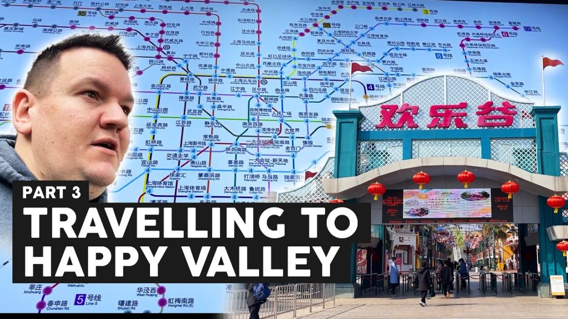 Travelling to Happy Valley from the centre of Shanghai | Travel Vlog | Asia Trip 2024 | Ep03