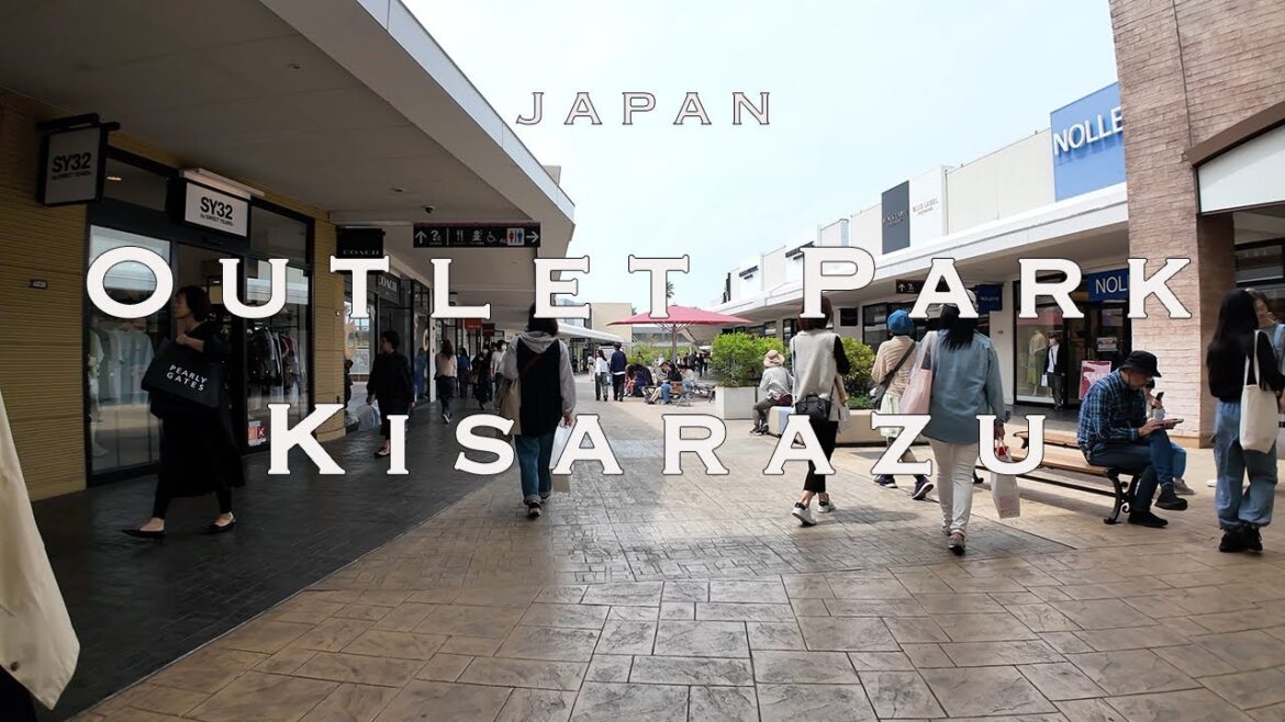 Kisarazu Premium Outlets 4K Walking Tour Tokyo Japan Tour with Captions & Immersive Sound.木更津アウトレット