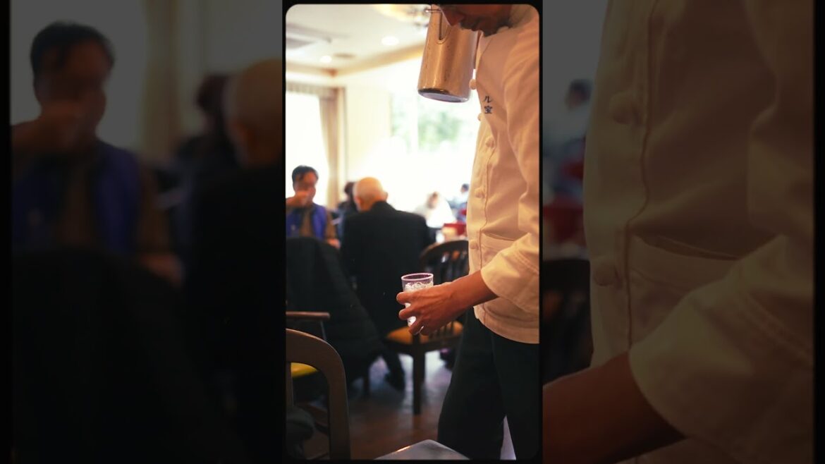 Stylish Japanese waiter things in Kyoto