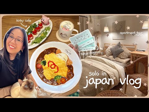 japan vlog ᡣ𐭩 apartment tour, kirby cafe, shinkansen to nagoya + cats | ep.6