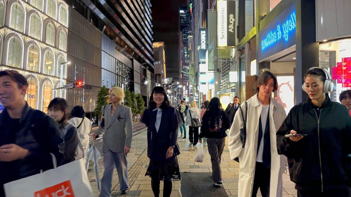 🔴 [LIVE] Relaxing Tokyo Walking Tour - Night Walkthrough Ginza & Shinjuku District in the Rain