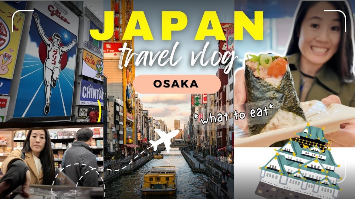Everything I Ate in Osaka Japan - Travel Vlog