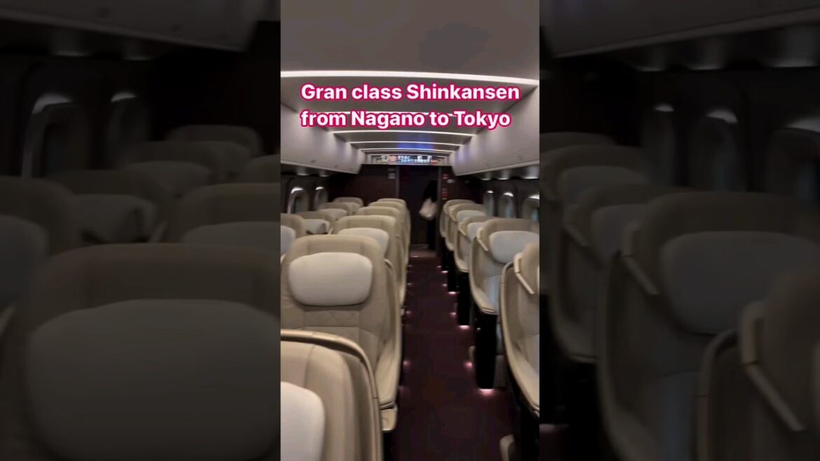 Gran class Shinkansen from Nagano to Tokyo #travel #shinkansen #japan #japantravel #luxurytravel