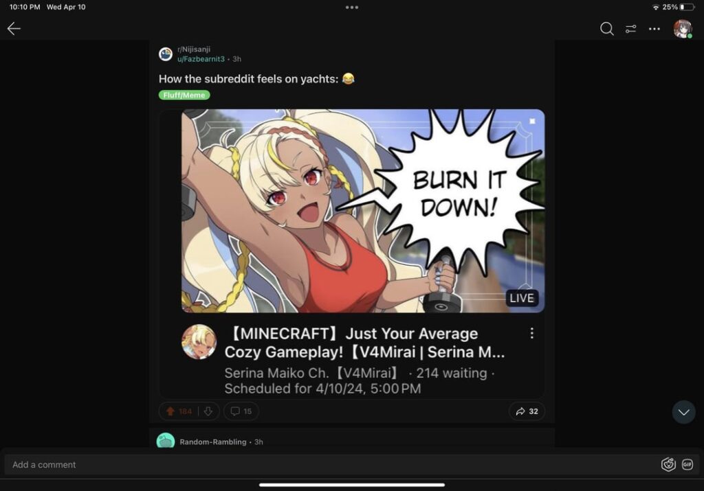 Related to the niji subreddit atleast