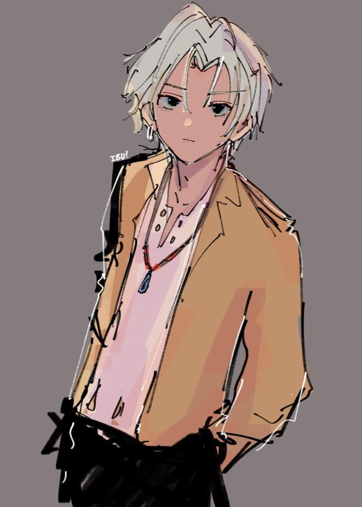 Ibrahim’s new outfit was fire so i had to draw it