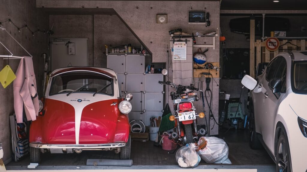 Cool garage in Kyoto