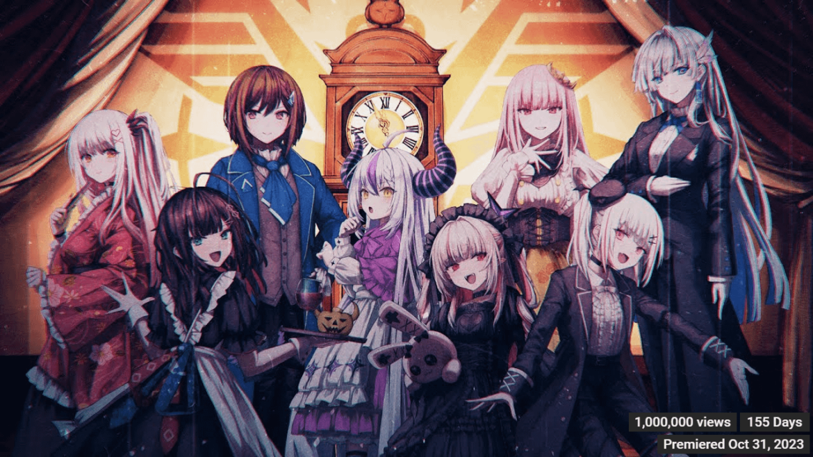 Bad ∞ End ∞ Night (Hitoshizuku-P Cover) - Makaino Ririmu / La+ Darknesss / Suou Patra / Domyoji Cocoa / VESPERBELL Yomi / Asumi Sena / Mori Calliope / Hizuki Yui has reached 1 Million Views!