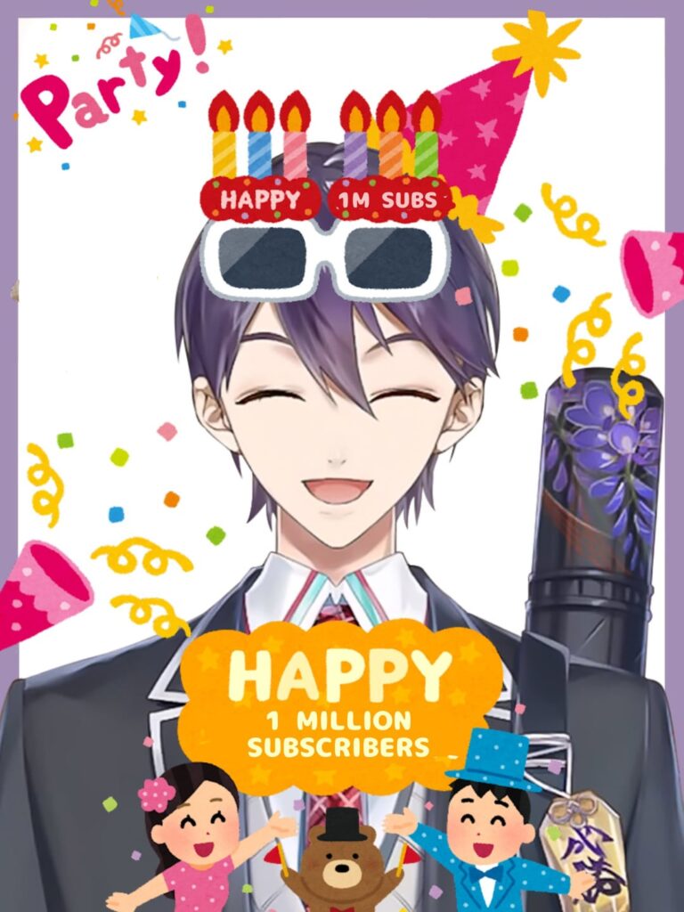 Congratulations to Kenmochi Toya for reaching 1 Million Subs!
