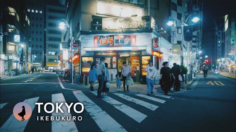 Japan Walking Tour | Ikebukuro, Tokyo in the evening Part2