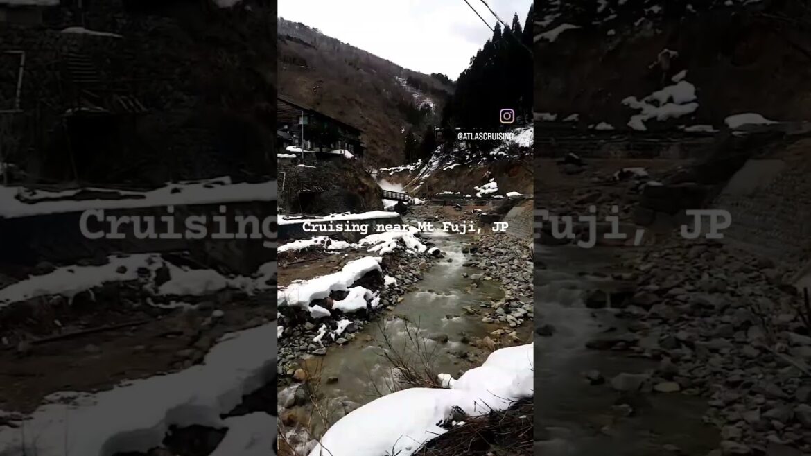 Cruising near Mt Fuji in Japan