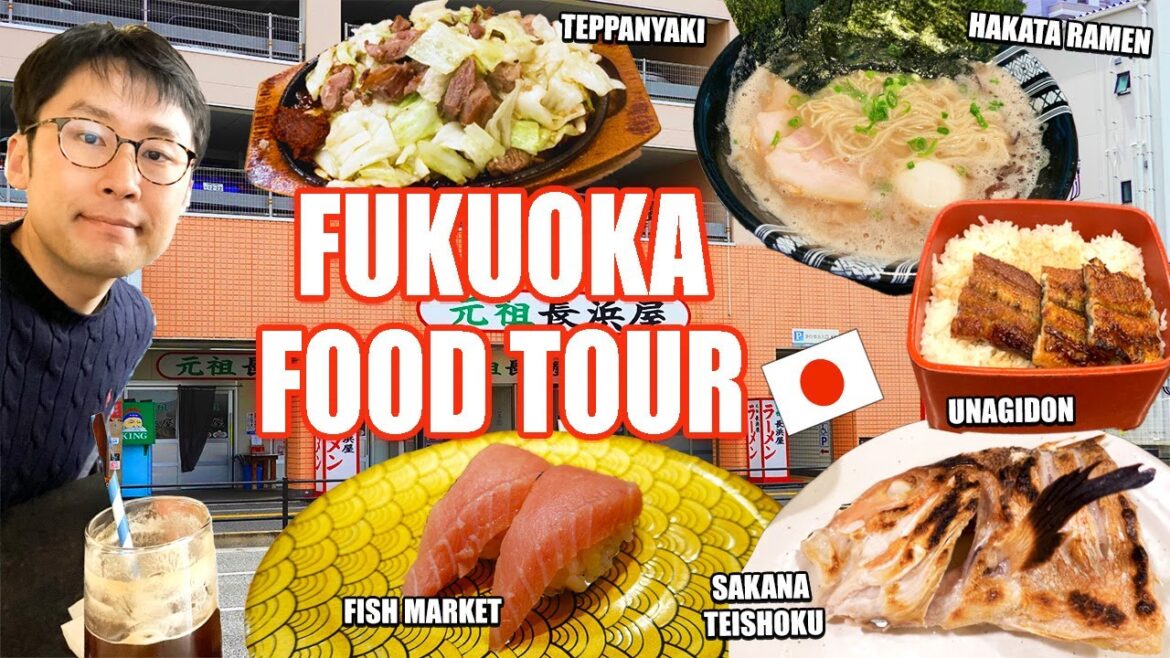 Fukuoka Authentic Food Tour | Hakata Tonkotsu | Fish Market | Unagi | Sakana Teishoku | Teppanyaki