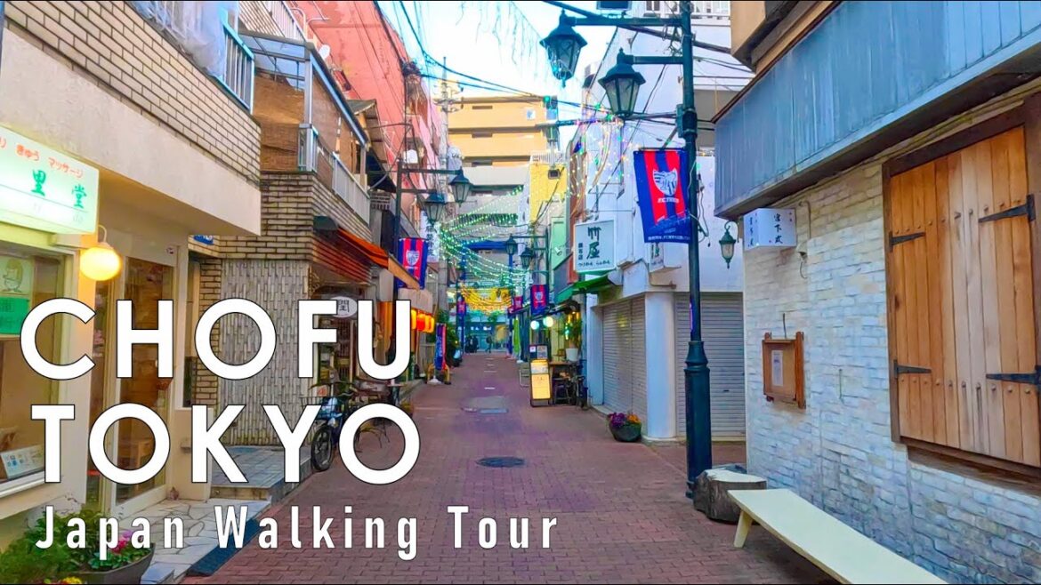 Japan walking tour in Tokyo Chofu 4K 60fps HDR