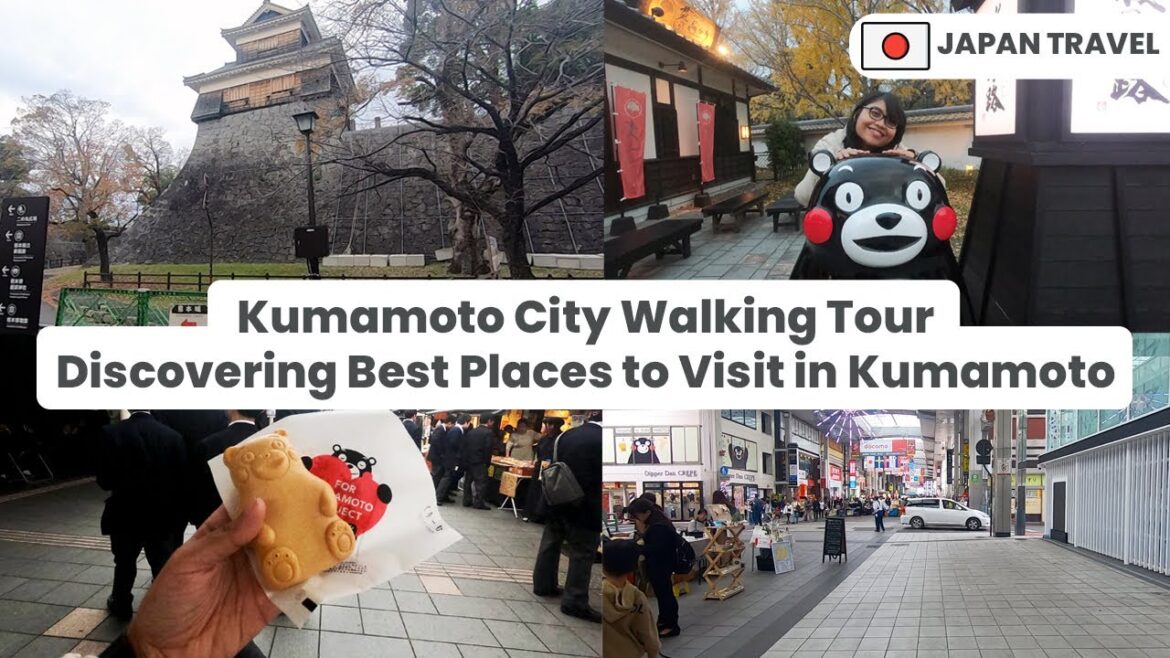 [🇯🇵 Walking Tour] Kumamoto City - Best Places to Visit: Kumamon Square, Kumamoto Castle, and Josaien