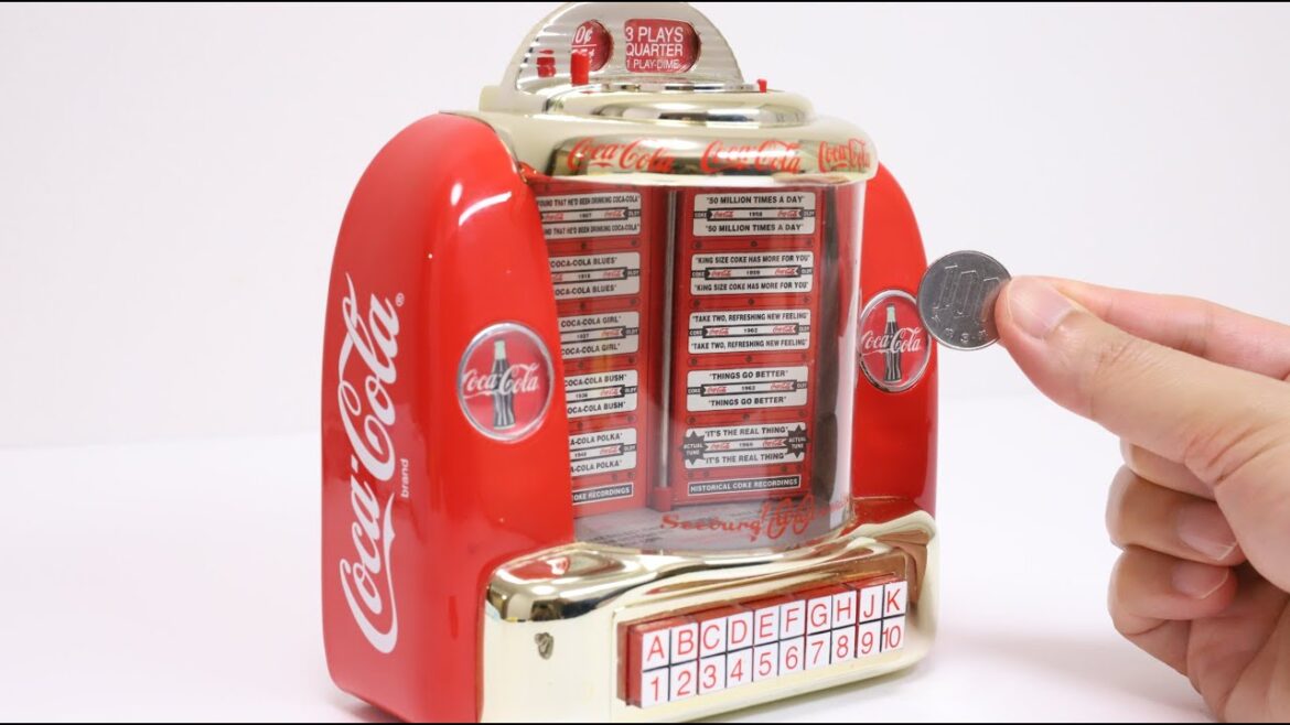 Coca Cola Tabletop Jukebox Collectable Musical Bank 1996 Retro Vintage Item Coca Cola Tabletop Jukebox Collectable Musical Bank 1996 Retro Vintage Item