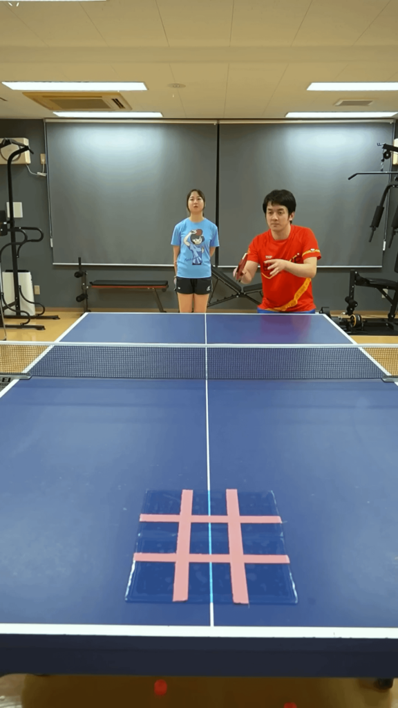 Table tennis tic tac toe