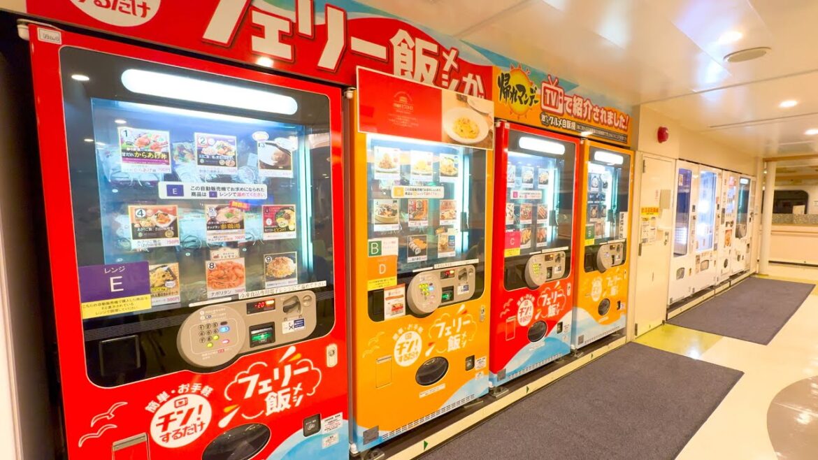 Three Days on a Ferry Full of Special Vending Machines in Japan 🛳 🍝🍲 Three Days on a Ferry Full of Special Vending Machines in Japan 🛳 🍝🍲